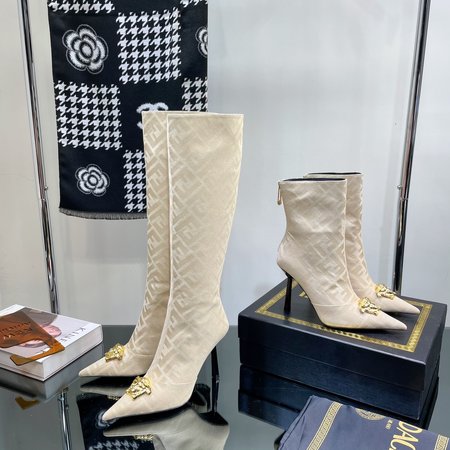 Fendi x Versace heeled boots