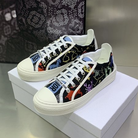 Dior Walkn skateboard shoes, flat lace-up casual shoes