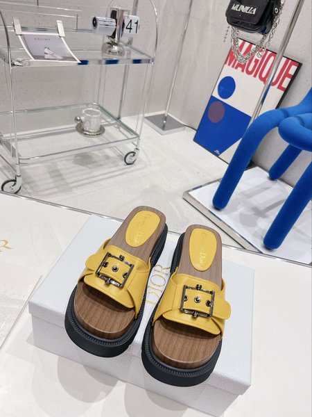 Dior Sandals/fur slippers