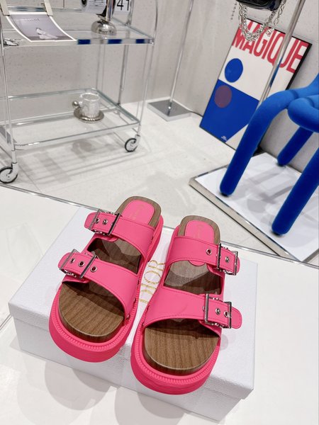 Dior Sandals/fur slippers