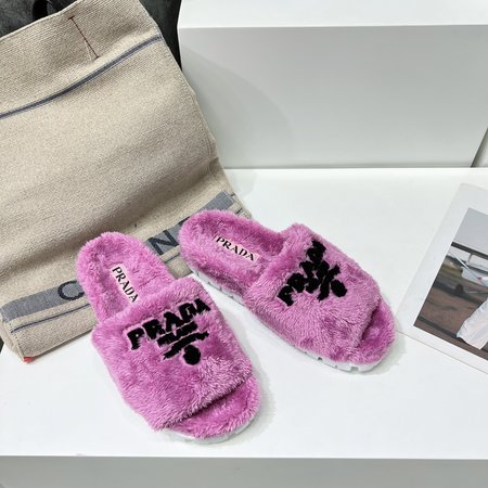 Prada woolen slippers