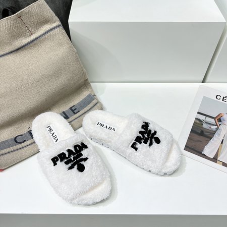 Prada woolen slippers