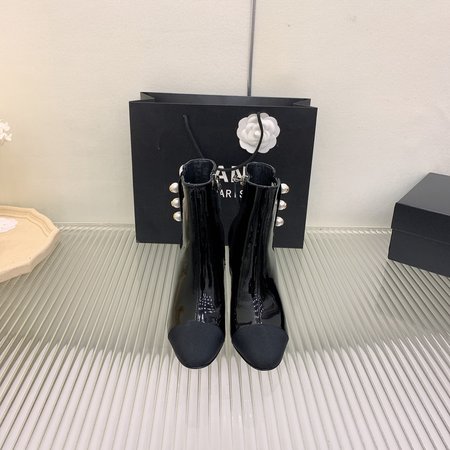 Chanel high heel ankle boots