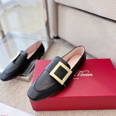Roger Viver Mini Broche Versailles diamond buckle loafers