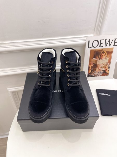 Chanel chain boots