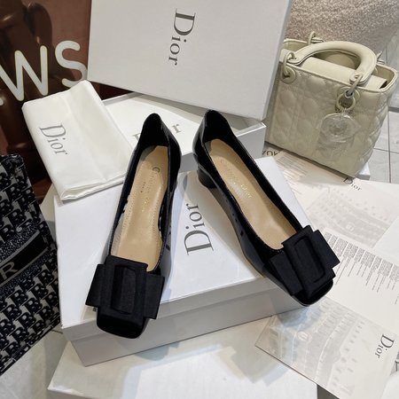 Dior women s square buckle shoes