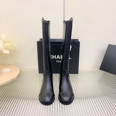 Chanel British cowhide boots