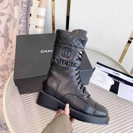 Chanel martin boots short boots