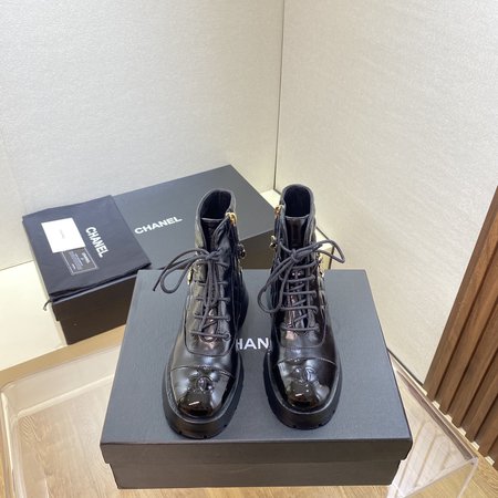 Chanel Electric Embroidery Check Diamond Boots