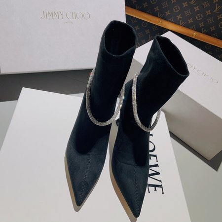 Jimmy Choo High-heeled elastic boots/sock boots