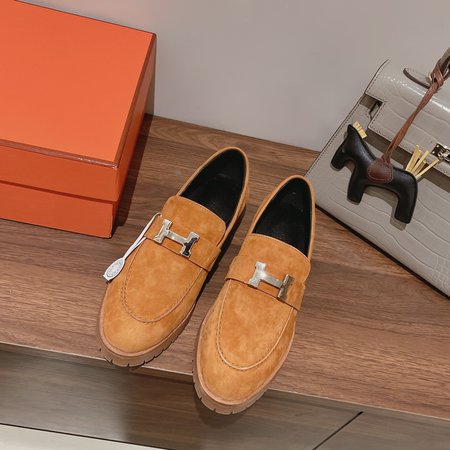 Hermes H buckle loafers