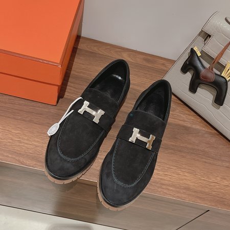 Hermes H buckle loafers