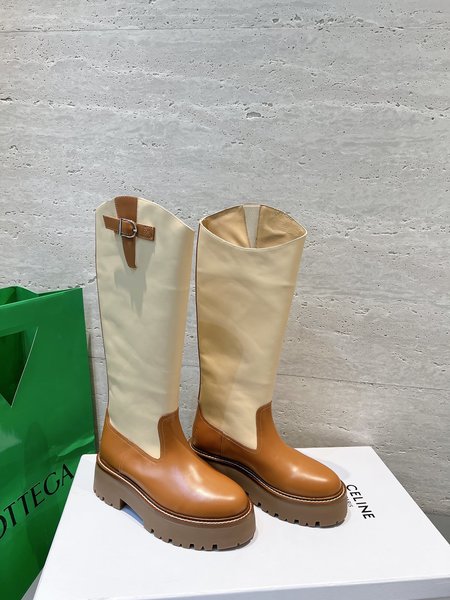 Celine platform boots knight boots