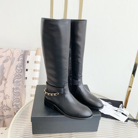 Chanel Chain Rider Boots