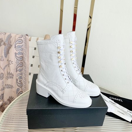 Chanel motorcycle boots