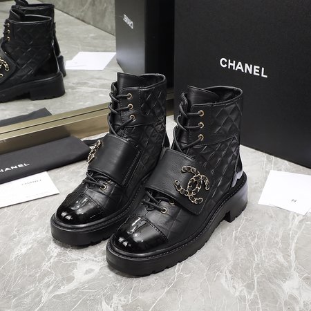 Chanel Argyle ankle boots