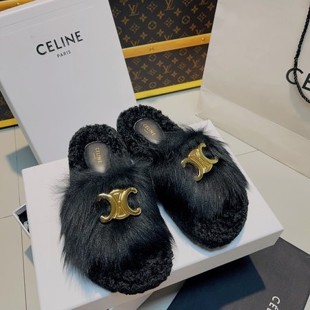 Celine wool slippers