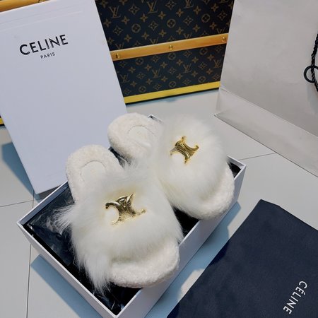 Celine wool slippers