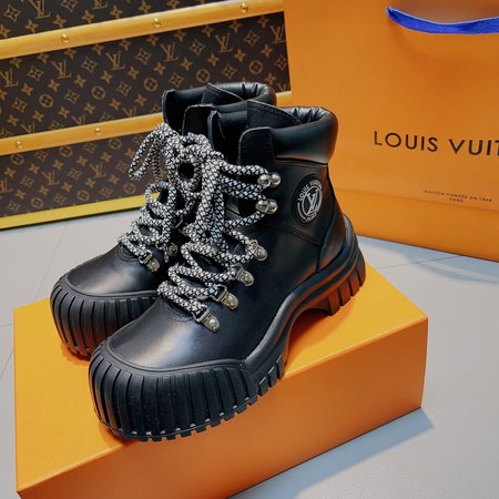 Louis Vuitton platform big toe ankle boots