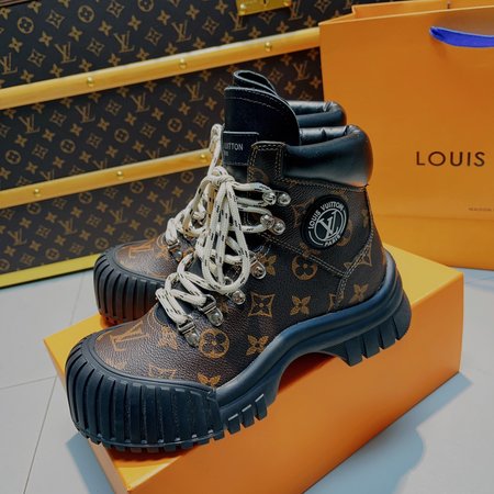 Louis Vuitton platform big toe ankle boots