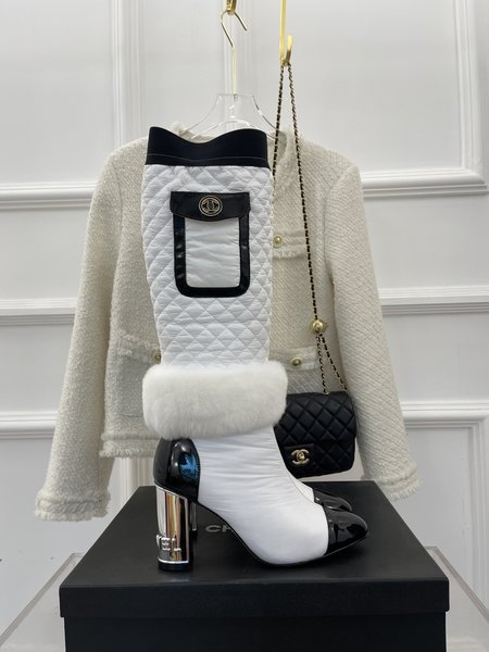 Chanel down boots