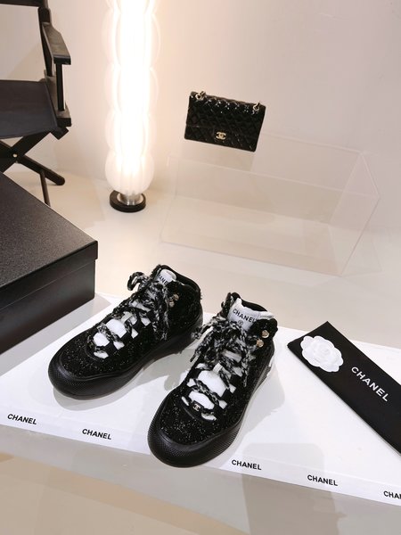 Chanel snow boots, platform women s boots