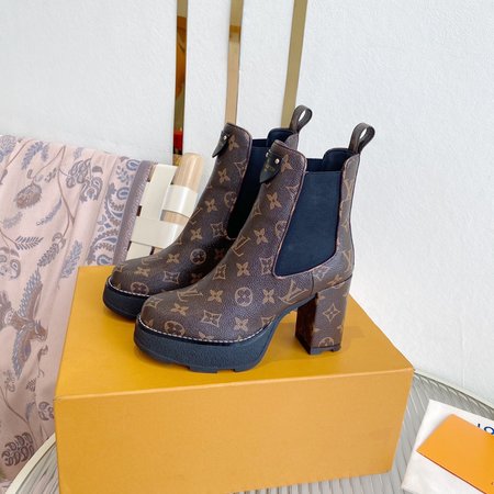 Louis Vuitton chunky platform ankle boots