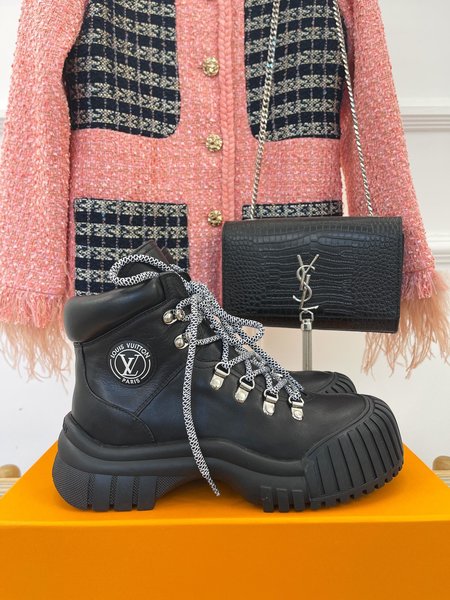 Louis Vuitton platform ankle boots