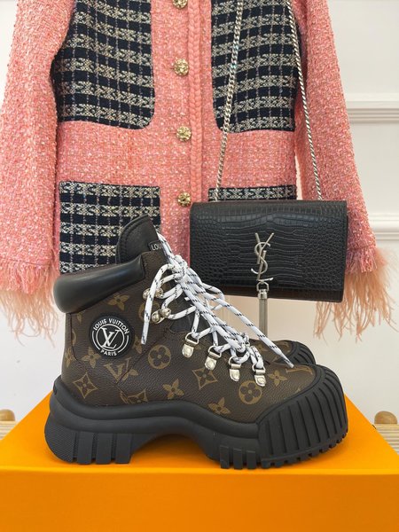 Louis Vuitton platform ankle boots