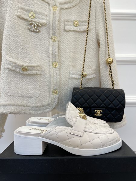 Chanel platform loafers