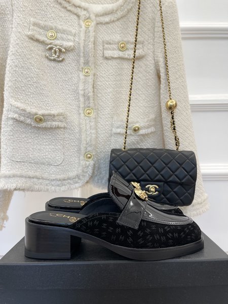 Chanel platform loafers