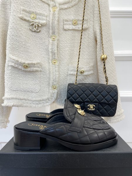 Chanel platform loafers