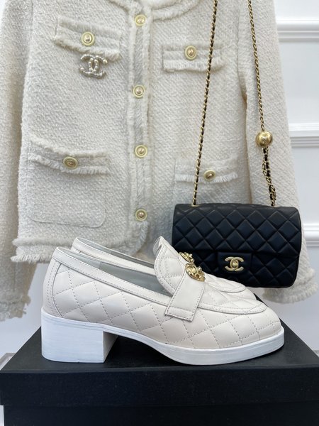 Chanel platform loafers