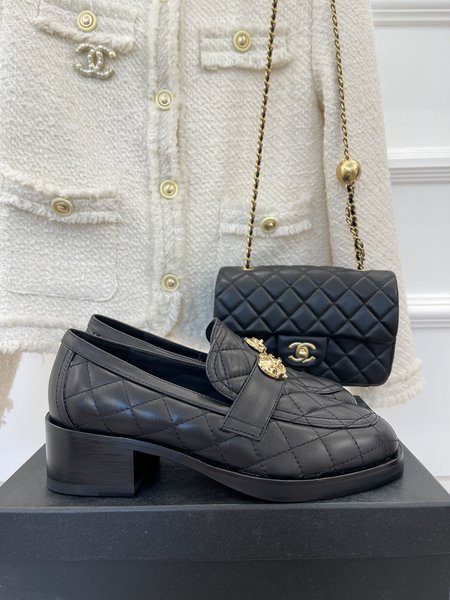 Chanel platform loafers