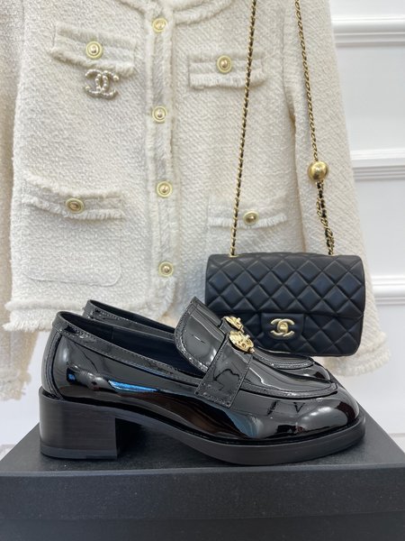 Chanel platform loafers