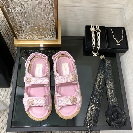 Chanel Velcro sandals