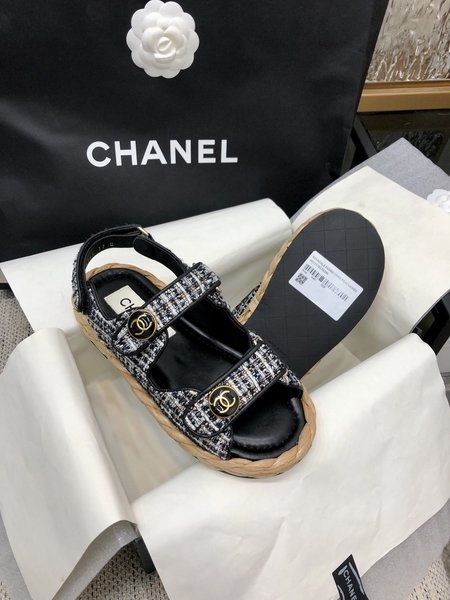 Chanel Velcro sandals