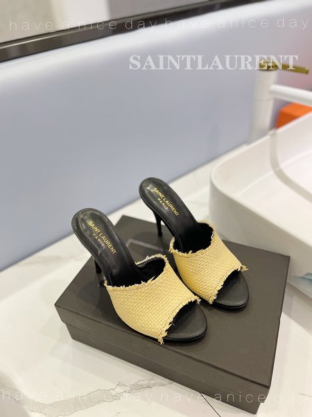 Saint Laurent high heel stiletto slippers