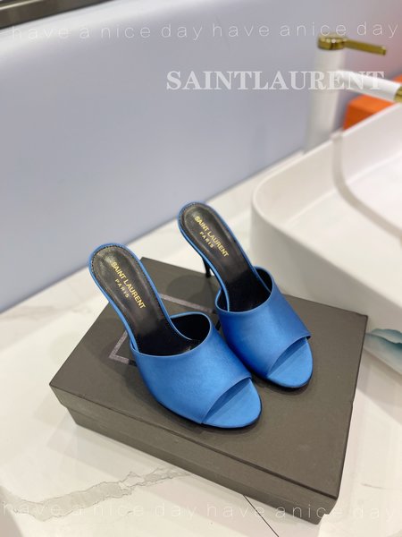 Saint Laurent high heel stiletto slippers