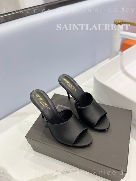 Saint Laurent high heel stiletto slippers