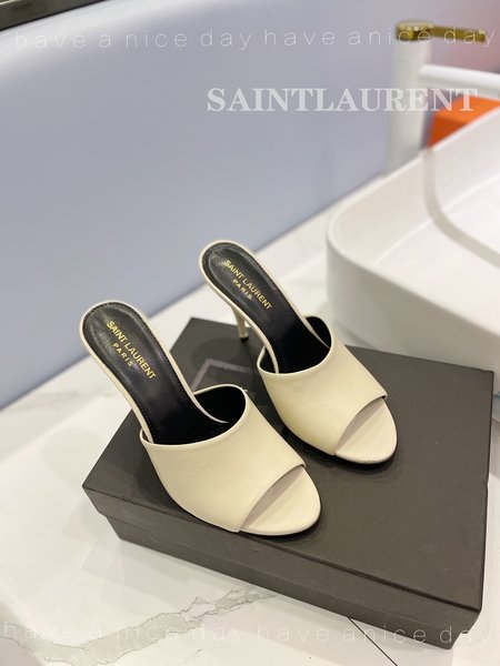 Saint Laurent high heel stiletto slippers