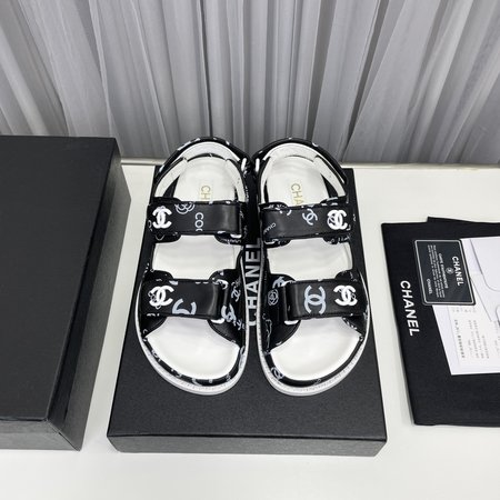 Chanel Velcro Beach Sandals