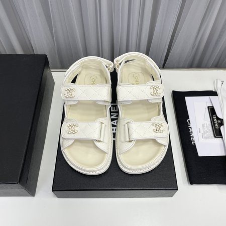 Chanel Velcro Beach Sandals