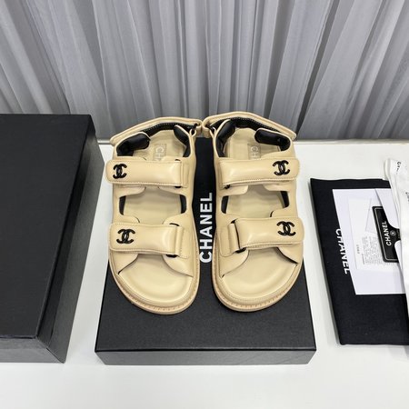 Chanel Velcro Beach Sandals