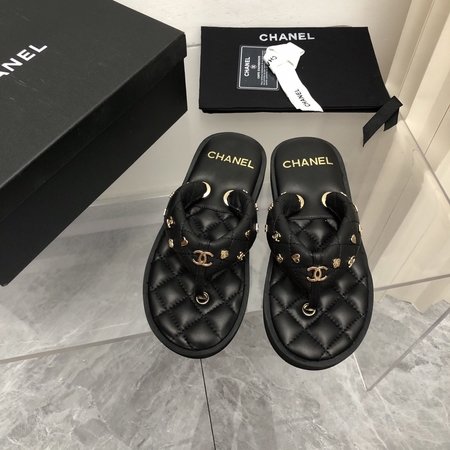 Chanel lambskin sandals