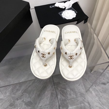 Chanel lambskin sandals