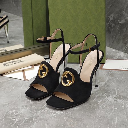 Gucci high heel GG sandals