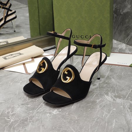 Gucci high heel GG sandals