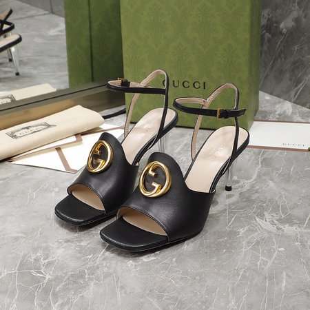 Gucci high heel GG sandals