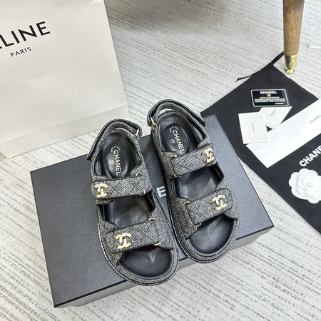 Chanel Velcro sandals